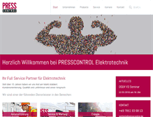 Tablet Screenshot of presscontrol.de